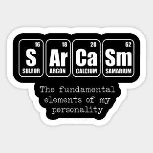 The Fundamental elements Sticker